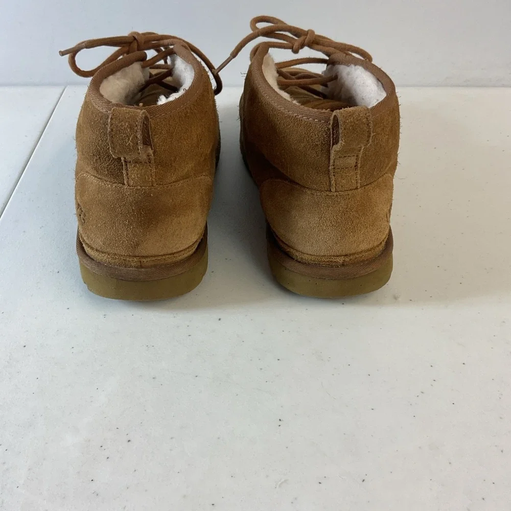 UGG Neumel Suede Men's Boots Sherpa Lined Chestnut Sz 12 US EU 45 Casual